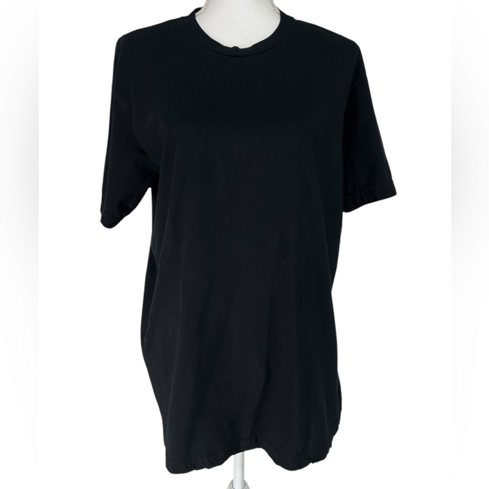 AMERICAN APPAREL / Black Classic T-Shirt / Large / Hipster 2010s Emo Goth Grunge